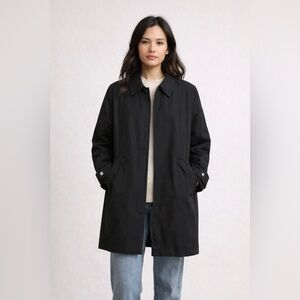 Vintage Lilly Pulitzer Women's Black Rain Jacket Size S Water Resistant Casual